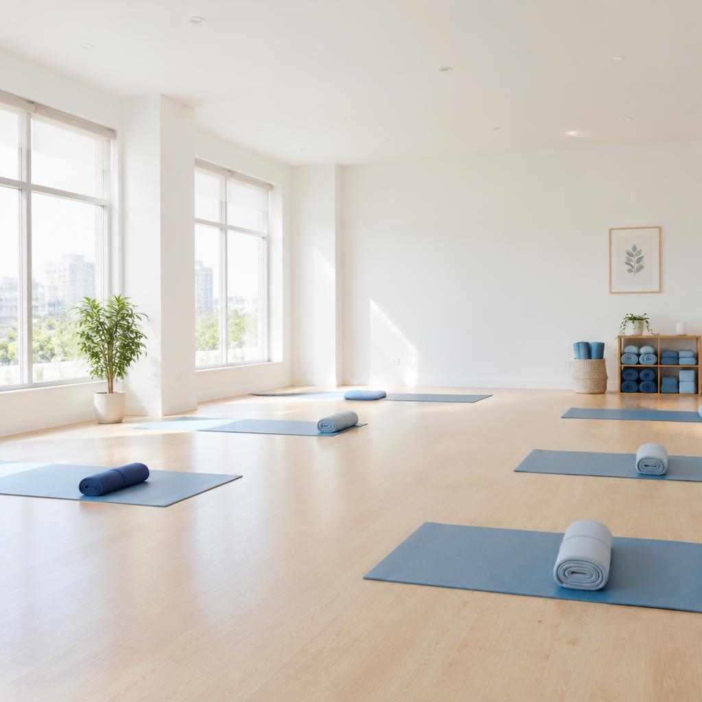Yoga in einem Partner-Studio